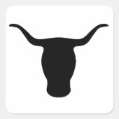 Bull's Head Vierkante Sticker (Voorkant)
