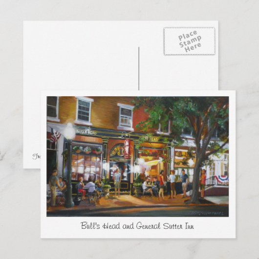 Bull's hoofdpostkaart briefkaart (Voorkant / Achterkant)