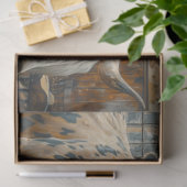 Bulls-Koeien in een Westerne Saloon Decoupage Tissuepapier (Geschenk)