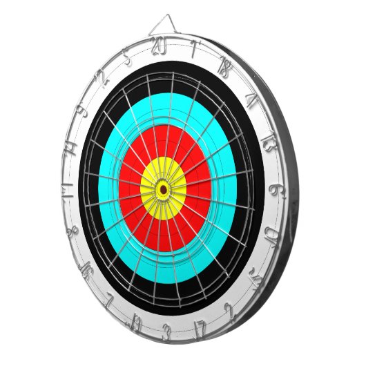 Bullseye Archery Target Dartbord (Voorkant Rechts)