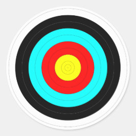 Bullseye Archery Target Ronde Sticker