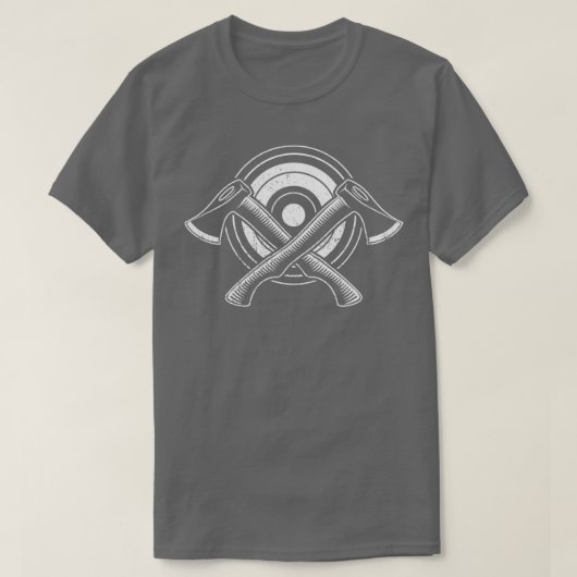 Bullseye Ax Throwing Cool Ax Thrower Cft T-shirt (Design voorkant)