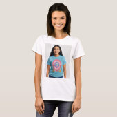 Bullseye Beauty: Dames Target Graphic T-shirt (Voorkant volledig)