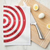 Bullseye Bib Towel Theedoek (Quarter Fold)