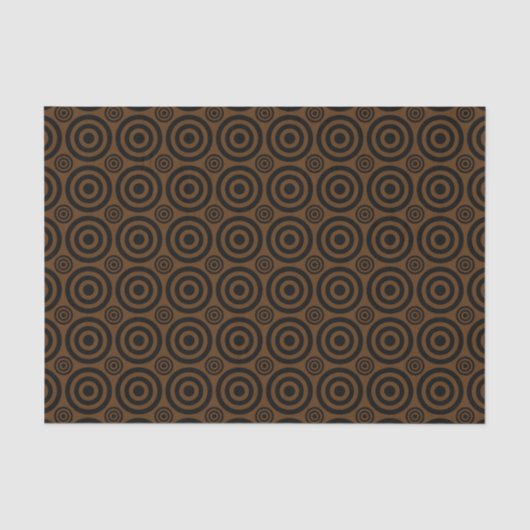 Bullseye-BLACK-BROWN-WEEKPAPIER Tissuepapier (Voorkant)