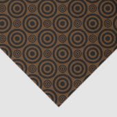 Bullseye-BLACK-BROWN-WEEKPAPIER Tissuepapier (Detail)