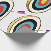 Bullseye boogschieten doel met pijl raken centrum cadeaupapier