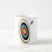 Bullseye boogschieten doel met pijl raken centrum koffiemok (Center)