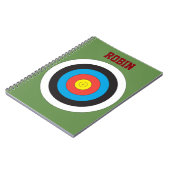 Bullseye Boogschieten Gepersonaliseerd Notitieboek (Linkerzijde)