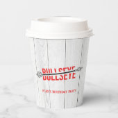 Bullseye Bow & Arrow Boogschieten Sport Verjaardag Papieren Bekers (Achterkant)