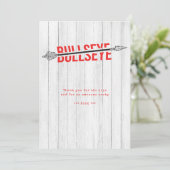 Bullseye Bow Arrow Boogschieten Sport Verjaardags Bedankkaart (Staand voorkant)
