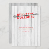 Bullseye Bow Arrow Boogschieten Sport Verjaardags Bedankkaart (Voorkant / Achterkant)