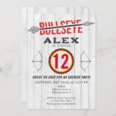 Bullseye Bow & Arrow Boogschieten Tween Verjaardag Kaart (Voorkant / Achterkant)