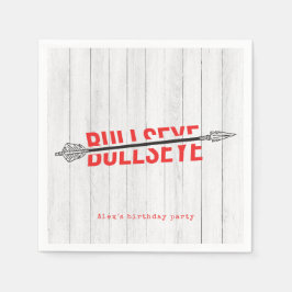 Bullseye Bow & Arrow Boogschieten Tween Verjaardag Servet