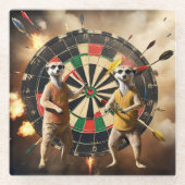 Bullseye Burrow: Meerkat Dart League, Glazen Onderzetter (Voorkant)