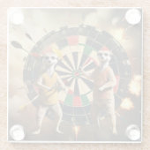 Bullseye Burrow: Meerkat Dart League, Glazen Onderzetter (Achterkant)