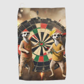 Bullseye Burrow: Meerkat Dart League, Golfhanddoek (Voorkant)