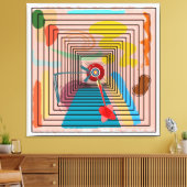 Bullseye Canvas Afdruk (Insitu (Woonkamer))