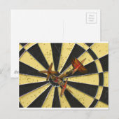 Bullseye Dart Board Briefkaart (Voorkant / Achterkant)
