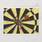 Bullseye Dart Board Briefkaart (Voorkant)