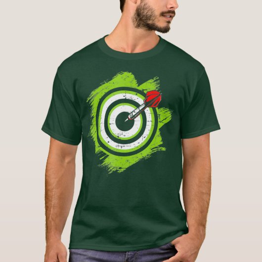 Bullseye Dart Board Dart Tshirt Darts Art Dart (Voorkant)