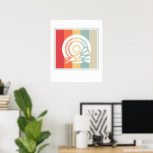 Bullseye Dart Board Dartboard Target Poster (Thuiskantoor)