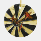 Bullseye Dart Board Keramisch Ornament (Voorkant)