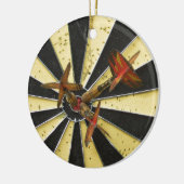 Bullseye Dart Board Keramisch Ornament (Links)
