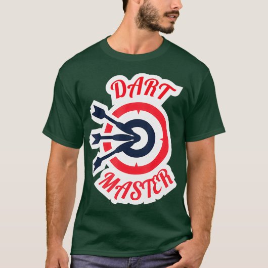 Bullseye dart master Dart Championship en pub T-shirt (Voorkant)