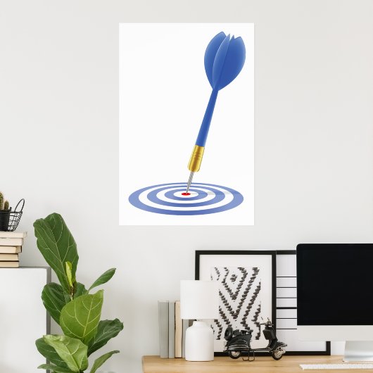 Bullseye Dart Poster (Thuiskantoor)