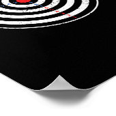 Bullseye dartboard dartboard target poster (Hoek)