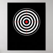 Bullseye dartboard dartboard target poster (Voorkant)