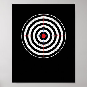 Bullseye dartboard dartboard target poster