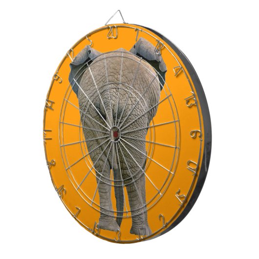 Bullseye de Bull Elephant's Butt! Dartbord (Voorkant Rechts)