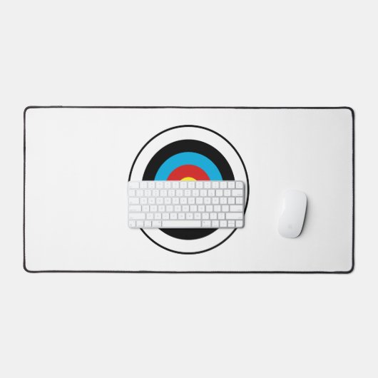 Bullseye-doelontwerp Bureaumat (Keyboard & Muis)