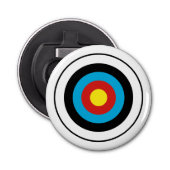 Bullseye-doelontwerp Button Flesopener (Voorkant)