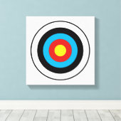Bullseye-doelontwerp Canvas Afdruk (Insitu (Houten vloer))