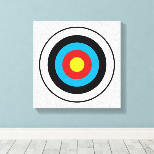 Bullseye-doelontwerp Canvas Afdruk (Insitu (Houten vloer))