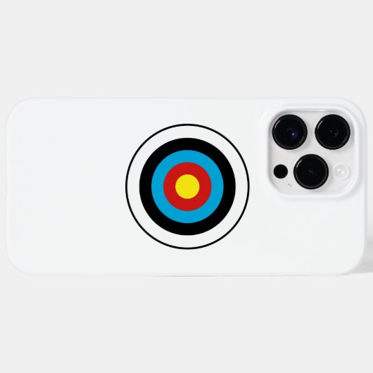 Bullseye-doelontwerp Case-Mate iPhone Case (Achterkant (horizontaal))