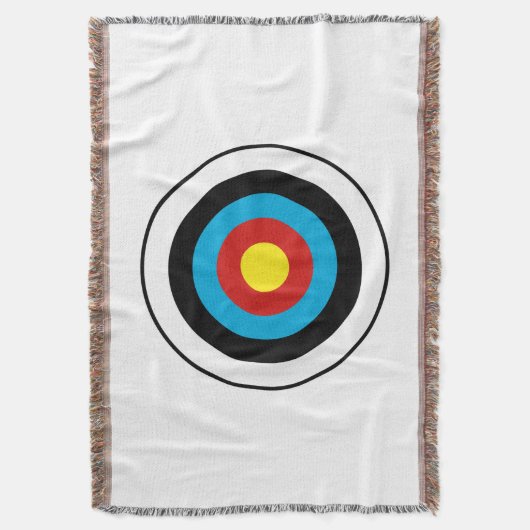 Bullseye-doelontwerp Deken (Voorkant Verticaal)
