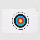 Bullseye-doelontwerp Golfhanddoek (Horizontaal)