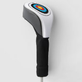 Bullseye-doelontwerp Golfheadcover (Schuin)