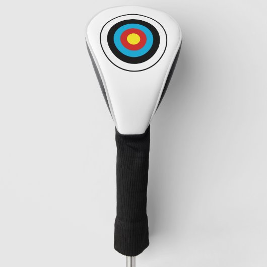 Bullseye-doelontwerp Golfheadcover (Voorkant)