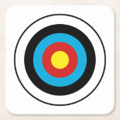 Bullseye-doelontwerp Kartonnen Onderzetters (Voorkant)