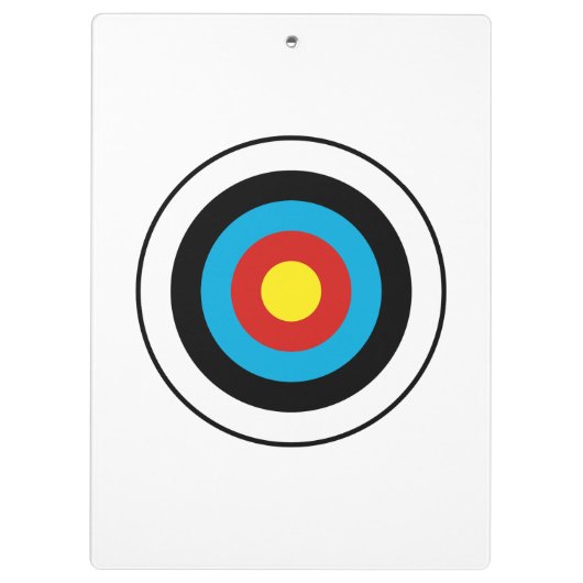 Bullseye-doelontwerp Klembord (Achterkant)