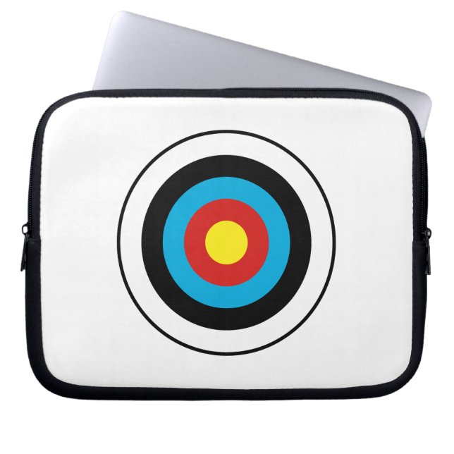 Bullseye-doelontwerp Laptop Sleeve (Voorkant)