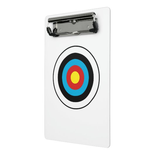 Bullseye-doelontwerp Mini Klembord (Angled2)