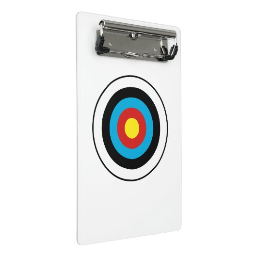 Bullseye-doelontwerp Mini Klembord (Schuin)