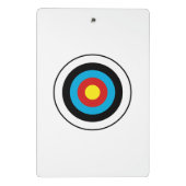 Bullseye-doelontwerp Mini Klembord (Achterkant)