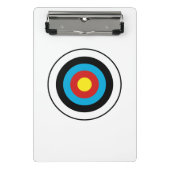 Bullseye-doelontwerp Mini Klembord (Voorkant)